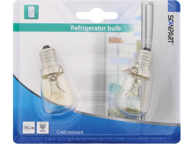 Pack de 2 Bombillas para Frigorifico SCANPART 1112300018