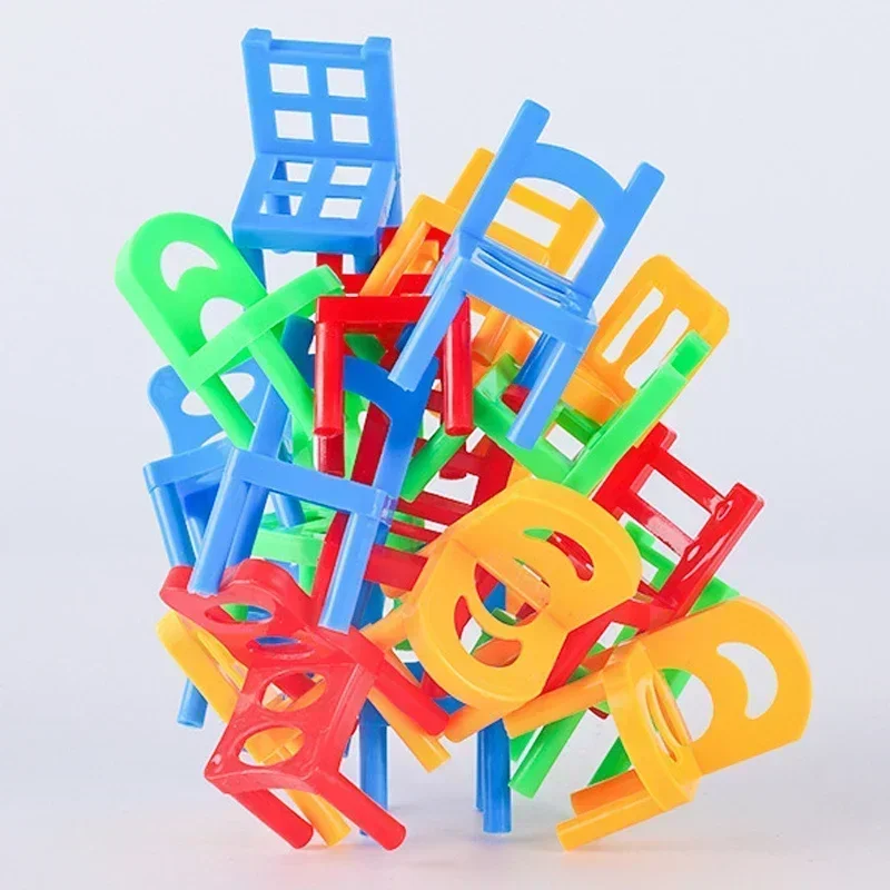 (12 Piezas) Mini Sillas Plegables Para Niños, Juguetes Para Juegos De Mesa De Equilibrio