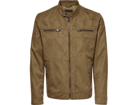 Chaqueta ONLY & SONS Poliéster Hombre (XL - Marrón)