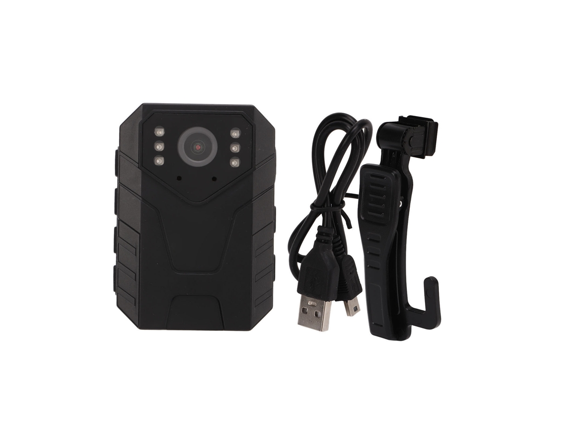 Minicámara corporal portátil 4K HD para seguridad y vigilancia policial, con clip.