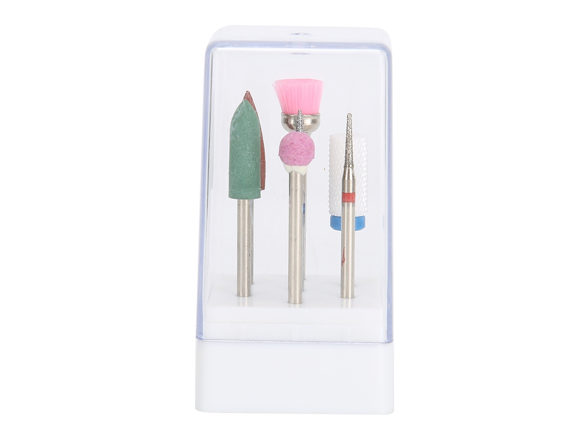 Omni-7 Piezas Brocas De Taladro Eléctrico Para Uñas Accesorios De Esmaltado Y Pulido Manicura Pedicura