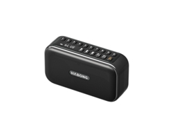 Radio FM portátil recargable con Bluetooth 5.3, grabación, walkman, subwoofer, manos libres y reproductor MP3 - Mdug (negro)