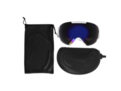 Gafas De Esquí Con Lente Pe Recubierta Anti Niebla Capas Dobles Ajustable Sin Marco Accesorios Para Snowboard Azul