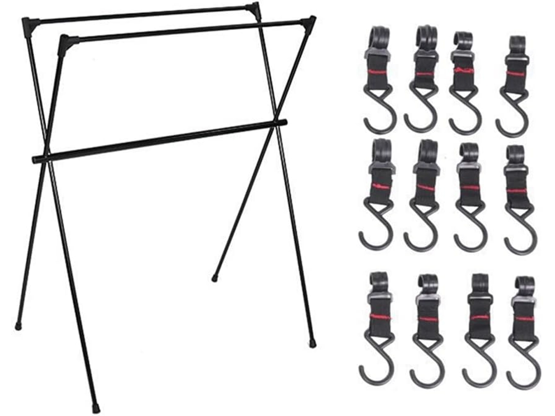Soporte De Camping De Tres Barras, Trípode Ultraligero Y Plegable, Colgador Para Artículos Diversos.