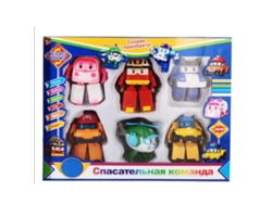 Robocar Coche De Acción Transformable 6 En 1 - Juguete - Regalo Para Niños