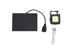 Lámpara Solar Led Monocristalina De 5 W, Resistente Al Agua Con Certificación Ip68, Recargable Por Usb, Para Acampada Al Aire Libre.