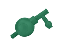 Bola De Succión De Goma Para Pipeta Con 3 Válvulas De Seguridad Para Uso En Laboratorio (verde)