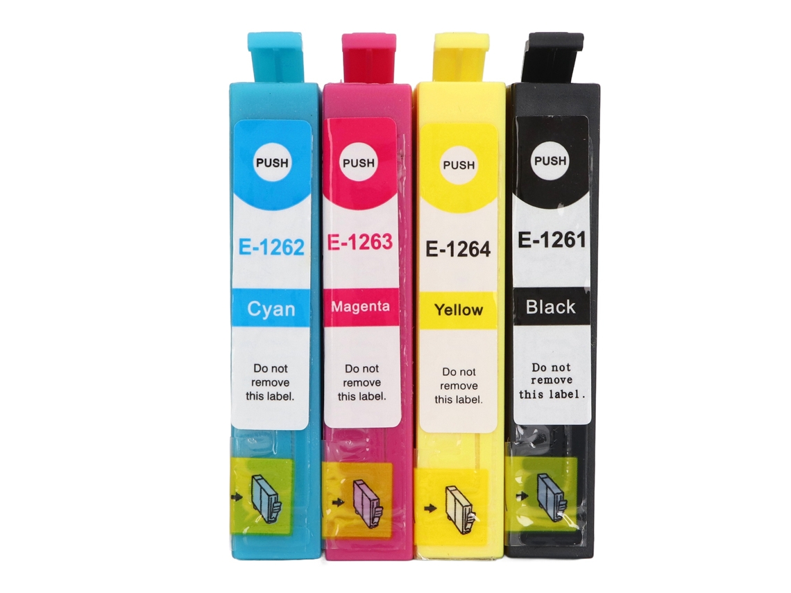Paquete Combinado De 4 Cartuchos De Tinta Pp T1261-t1264 Para Impresora Stylus Workforce Wf