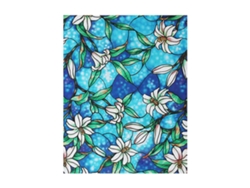Película para ventanas con diseño floral en bloques de vidrio para baño, dormitorio o sala de estar - mxbc