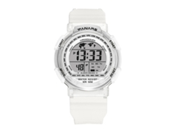 Reloj Digital Electrónico Con Correa De Plástico Para Estudiantes Parnars (blanco)