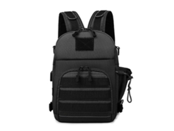 Mochila Con Puerto De Carga Usb, Bolso Bandolera Multifuncional Para Senderismo, Camping Y Pesca, Para Hombres Y Mujeres.