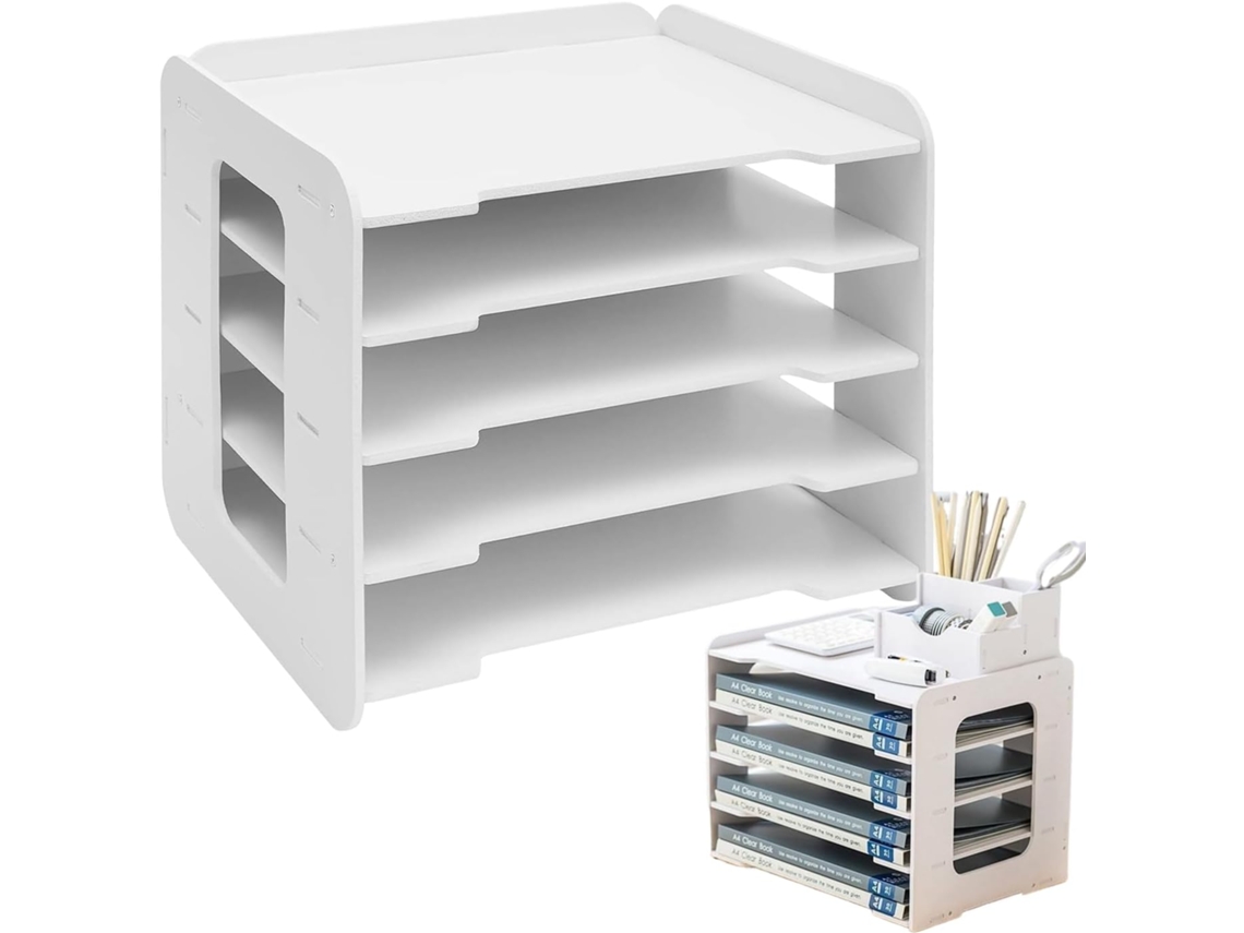 Organizador De Escritorio Para Papel | Soporte Para Archivos Resistente