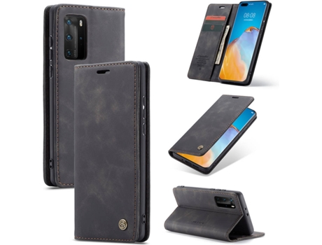 Carcasa Huawei P40 Pro Livro Caseme Elite (Negro)