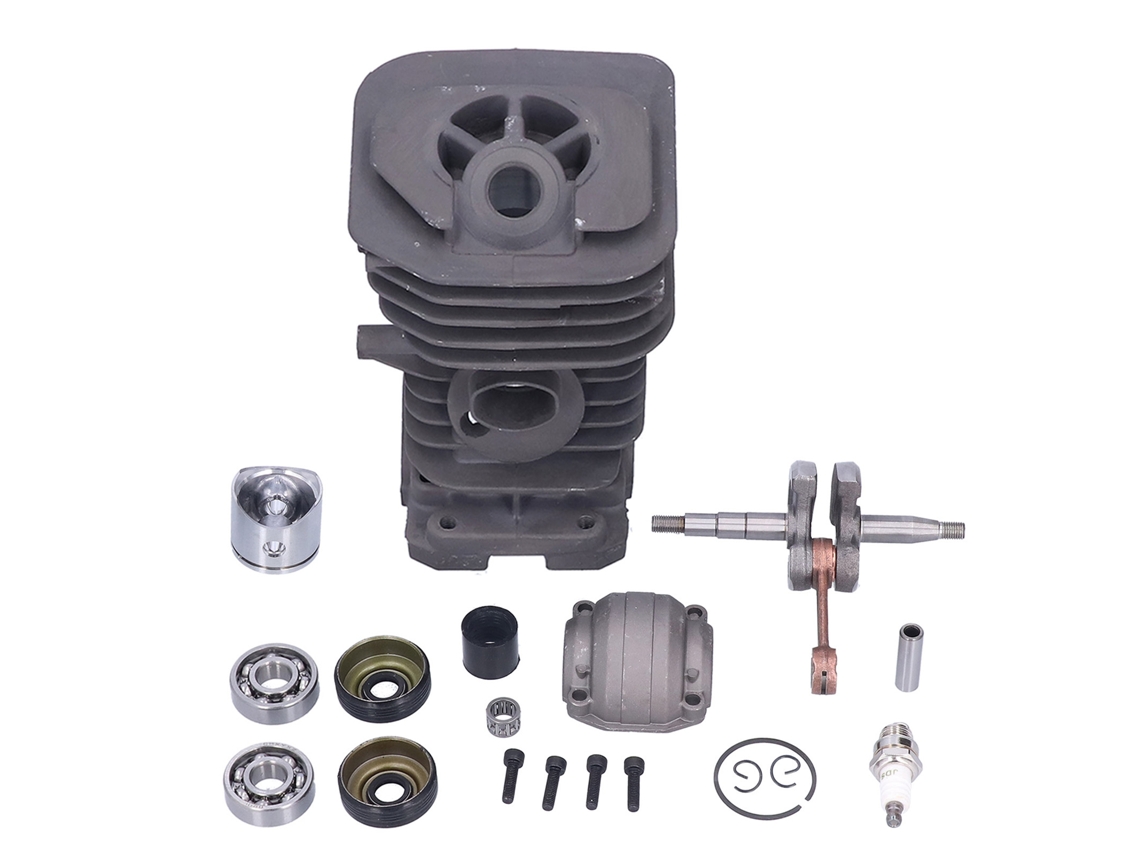 Conjunto De Pistón Y Cilindro De 40 Mm Con Rodamiento De Agujas Para Motosierra Husqvarna 136, 137, 141 Y 142.