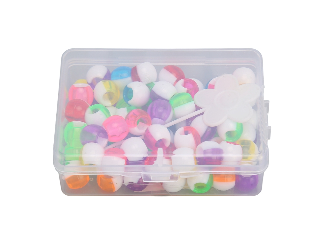 75 Perlas De Acrílico Coloridas Para Mechones Diy Con Herramienta De Pelo Accesorios Para Fiesta Boda
