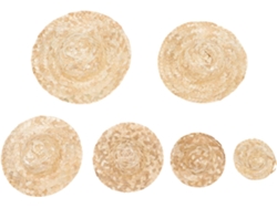 Sombreros 6 Mexicanos, Mini Muñecas, Manualidades, Piezas De Paja Trenzados, Para