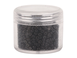 1000 microanillos de silicona negros de 3 mm