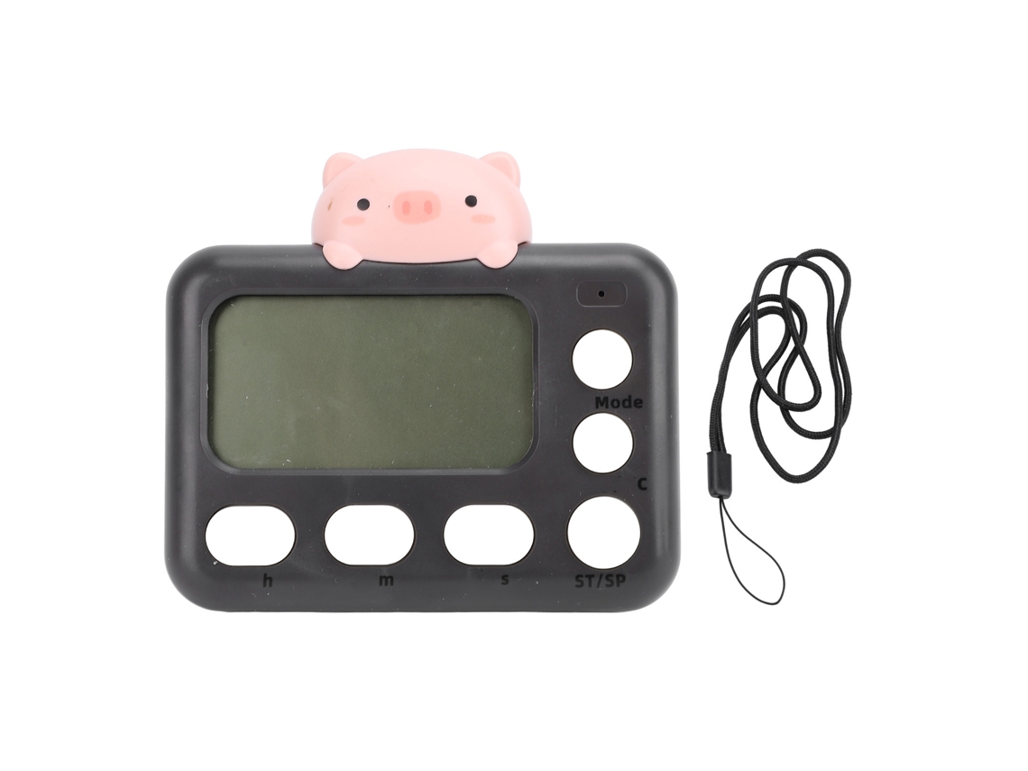 Temporizador Digital De Cocina Magnético Cuenta Regresiva Ascendente Lcd Display Cute Portátil Cerdo