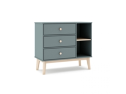 Cómoda juvenil Misty Breeze Verde Salvia - Oak Soft 90 x 81 x 40 cm