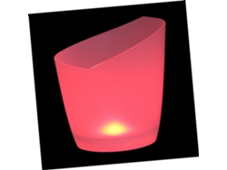 Cubitera Inclinada Con Luz Rgb, 6 Litros, De Plástico, Sin Pilas, Para Cerveza, Vino Tinto Y Helado.