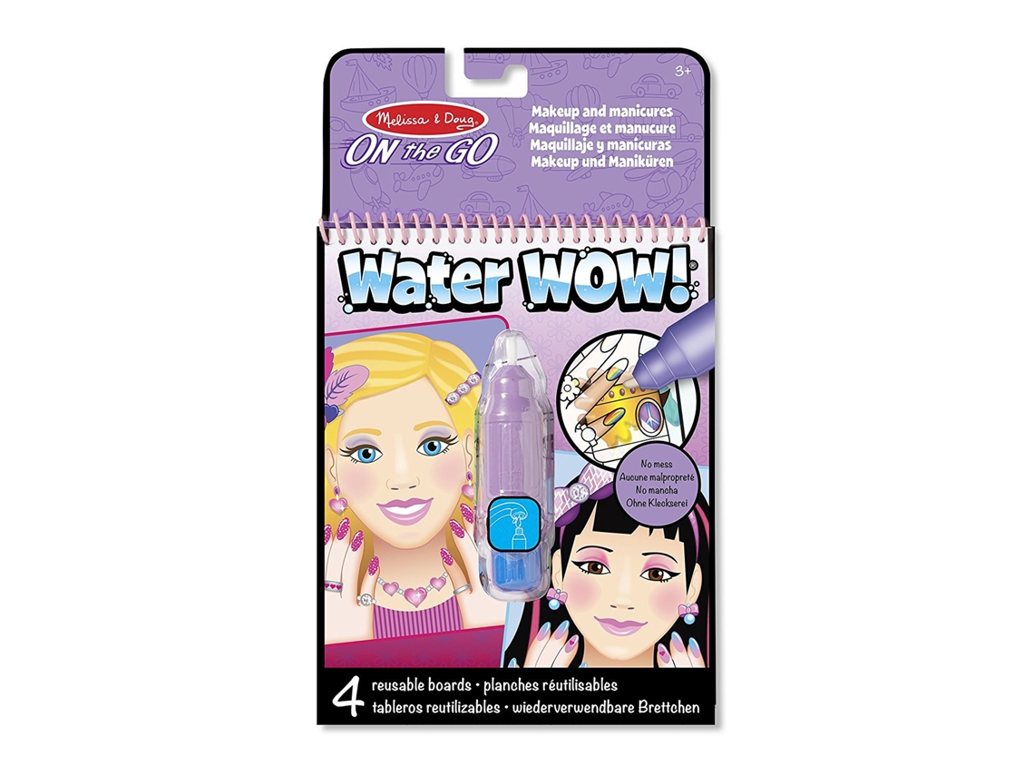 Jogo de Mesa MELISSA & DOUG Water Wow! Makeup & Manicures (3 Anos)