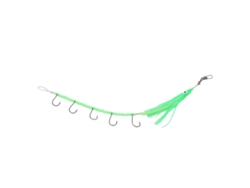 Anzuelo Artificial Para Pulpo/calamar Con Alambre De Acero Giratorio De 360°, 350 Mm, Verde Fluorescente, Para Pesca.