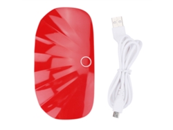 Minilámpara UVLED Kkml para secar uñas, secador de esmalte en gel, herramienta roja para manicura y pedicura.
