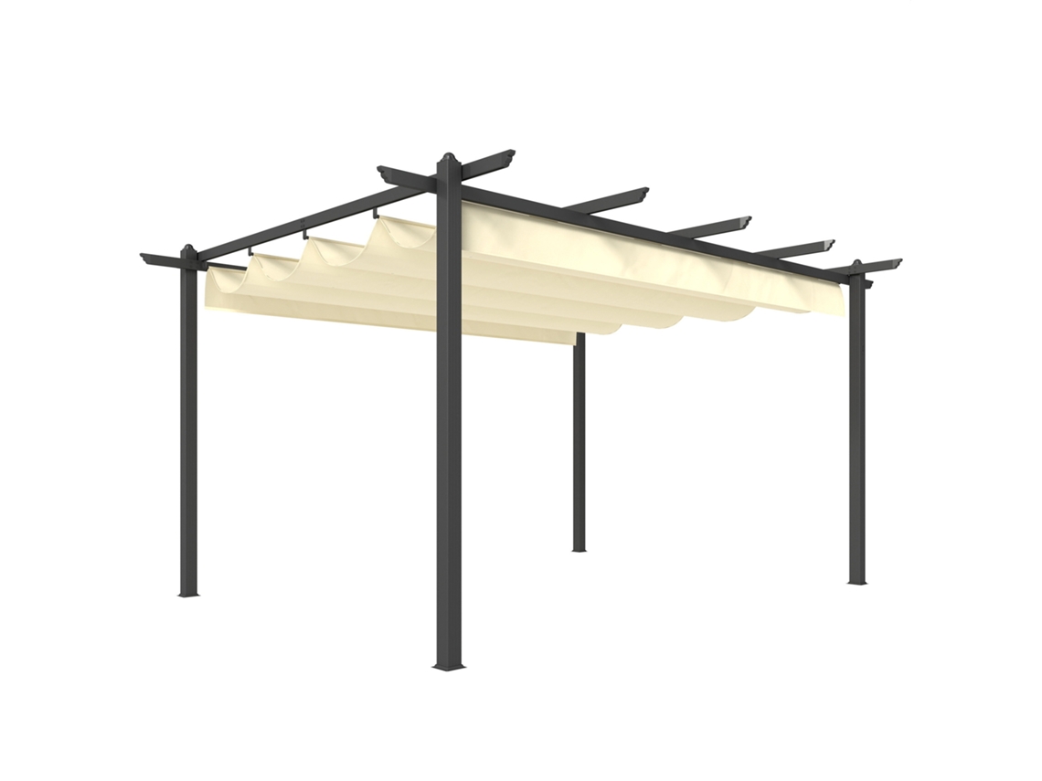 4 paredes laterales para tienda de campaña de 3x3 m, 8 ventanas, UV30+, impermeable, gris claro PMM CAPITALI