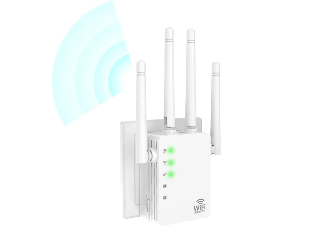 Extensor de señal WiFi para el hogar, amplificador de señal WiFi, extensor de Internet de largo alcance de hasta 12,880 pies cuadrados y 105 USHION