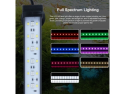 2026-luz Led Acuario Espectro Completo 24/7 Con Temporizador Y Controlador Externo Ajustable Brillo Para Peces Y Plantas