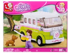 Construcción SLUBAN Caravana Rosa (Edad Mínima: 7 - 158 Piezas)