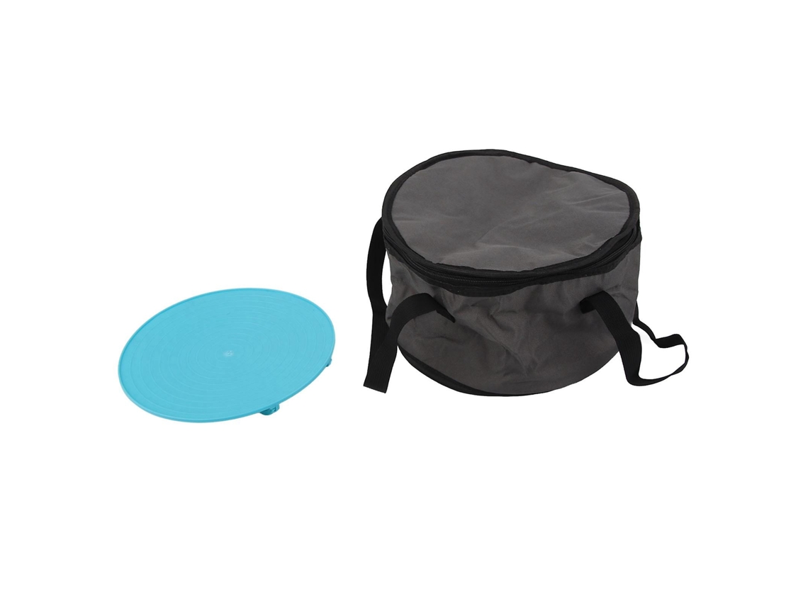 Bolsa para almuerzo reutilizable de tela Oxford, con aislamiento redondo, 2024, con bandeja para alimentos fríos y calientes.