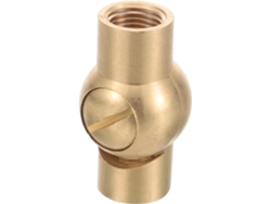 Adaptador De Luz De Pared M10 De Cobre Con Cabezal Giratorio De 180°