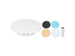Plataforma giratoria motorizada de 360° para exhibir productos pequeños de hasta 3 kg Kofihety