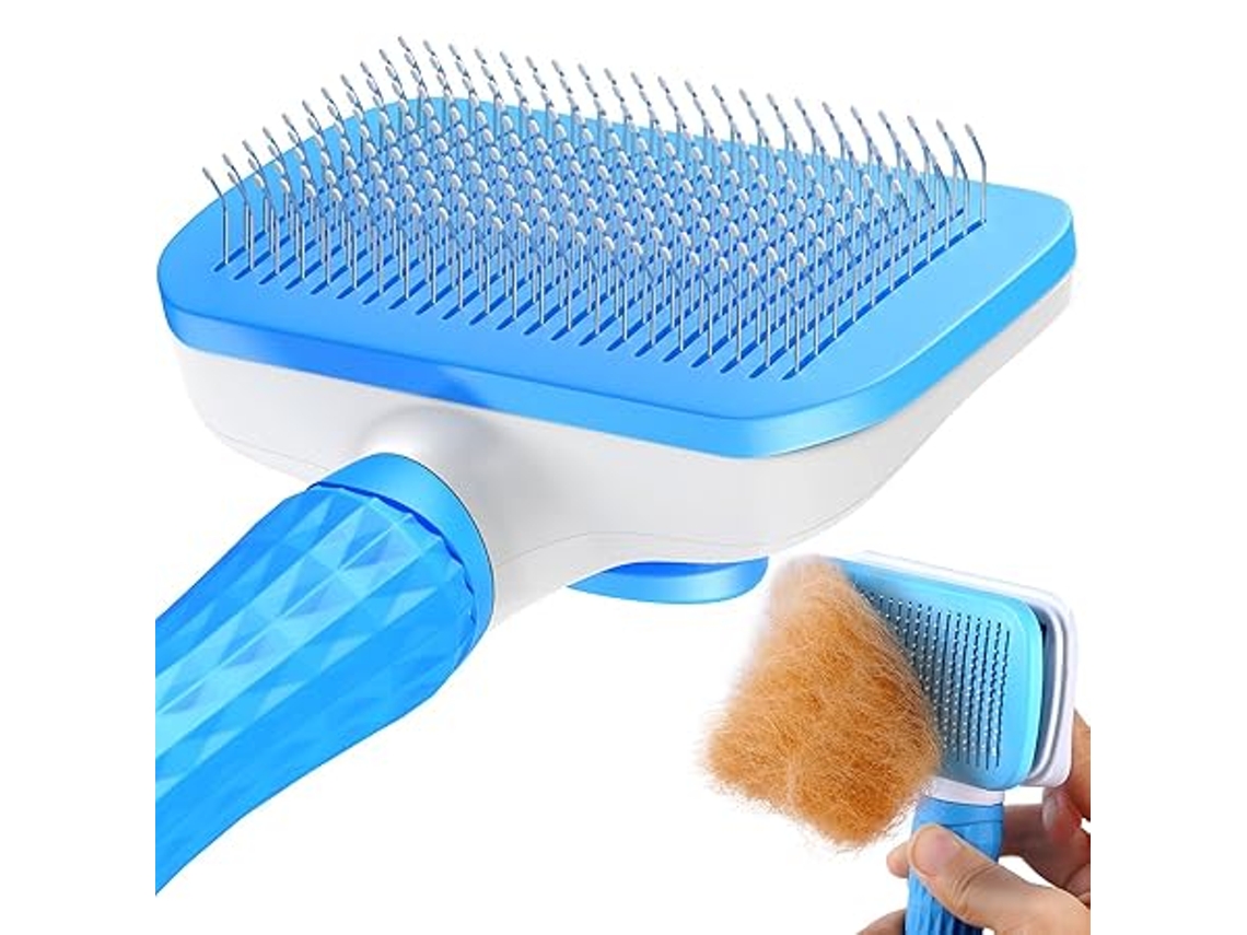 Cepillo Para Mascotas Es Apto Tanto Para Perros De Pelo Corto Como Para Gatos De Pelo Largo Y Proporciona Un Aseo Completo En Una Sola Pasad