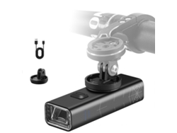 Luz Para Bicicleta De Aluminio De Alto Brillo, Alto Lumen, Recargable Por Usb, Resistente Al Agua, Múltiples Modos.