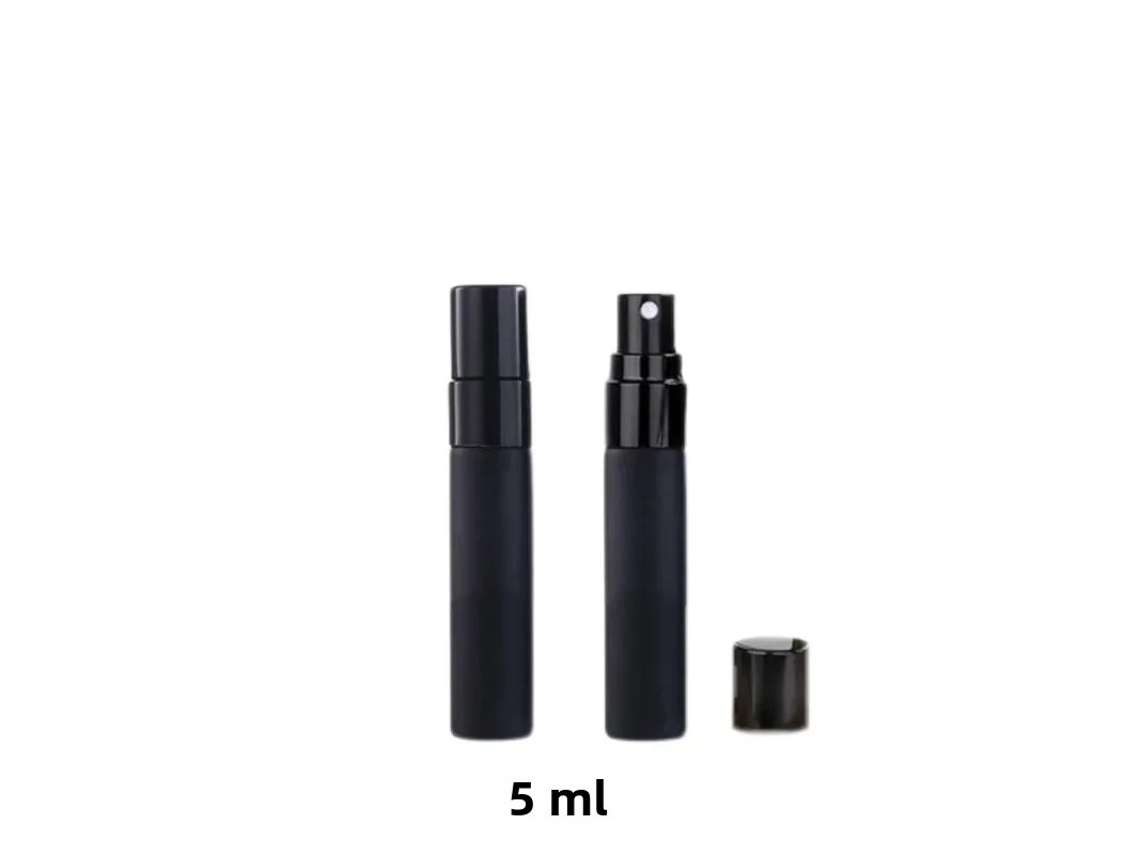 Mini Frasco De Perfume Portátil De Vidrio De Lujo (5 Ml X 15 Piezas), Negro Mate