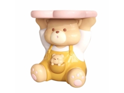 Rebe-bandeja De Resina De Oso Adorable Para Guardar Llaves, Joyas, Maquillaje, Decoración De Hogar Y Entrada