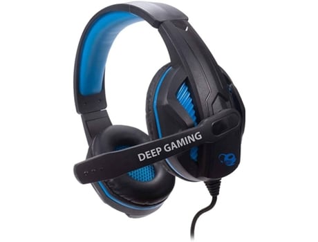Auriculares Gaming con Cable COOLBOX DeepBlue G3 (On Ear - Micrófono - Negro)