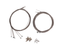 Juego De Cables De Freno De Acero Inoxidable Para Bicicleta De Montaña Con Válvula Y Casquillo, 10 Piezas.