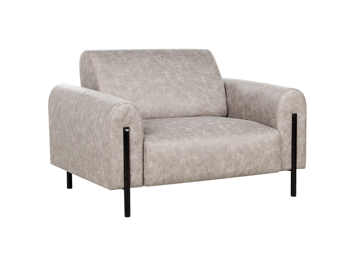 Sillón BELIANI Askim de Poliéster Gris 123x126x79