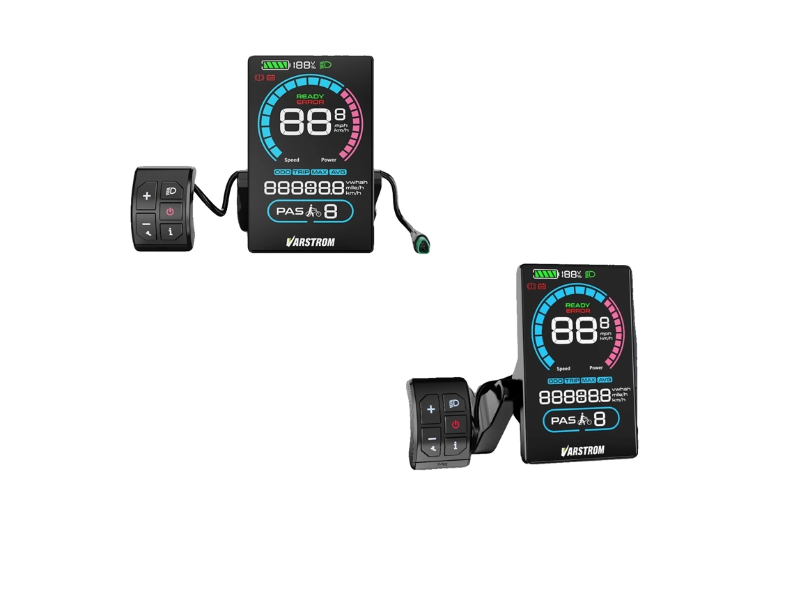 Pantalla, compatible con el bus CAN de bicicletas eléctricas, diseño impermeable, VD618 a color (0-9 pasos)