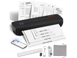 VEVOR Impresora Portátil Inalámbrica Sin Tinta de 2600 mAh 203DPI 29 x 9 x 6cm