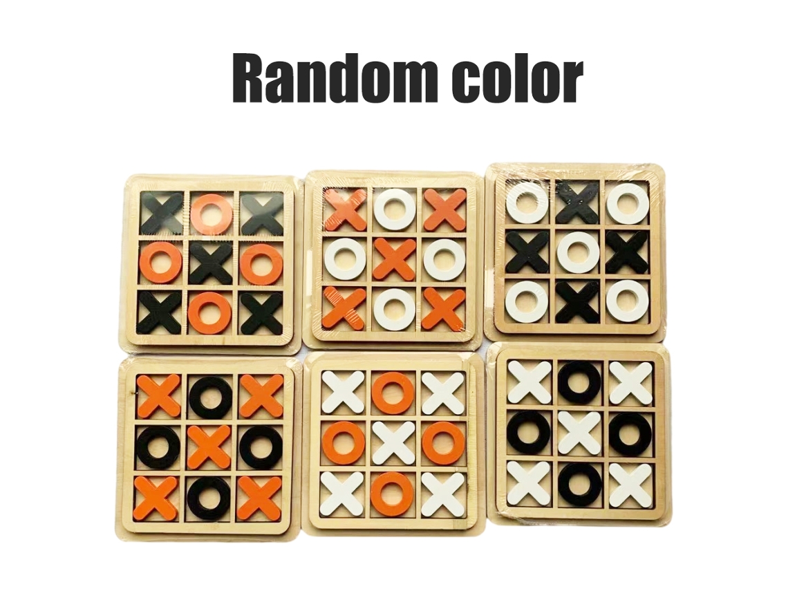 Juego De Mesa De Madera Xo Para Niños - Juguete Interactivo Educativo Tipo Rompecabezas