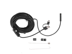Endoscopio Industrial An100-7 Con Cámara Flexible De 7 Mm Y 6 Led, Conexión Usb Para Android Y Pc, Para Inspección De Maquinaria.
