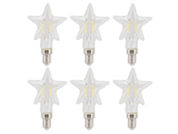 2026-bombilla Led E14 Estrella De Cinco Puntas Transparente 2700k 220v 1.8w Protectora De Ojos Decorativa