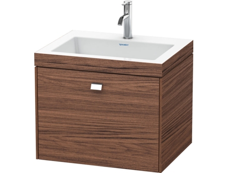 Lavamanos DURAVIT Brioso de 60,0x48,0 cm 1 cajón sin rebosadero con banco para grifos 1 agujero para grifos