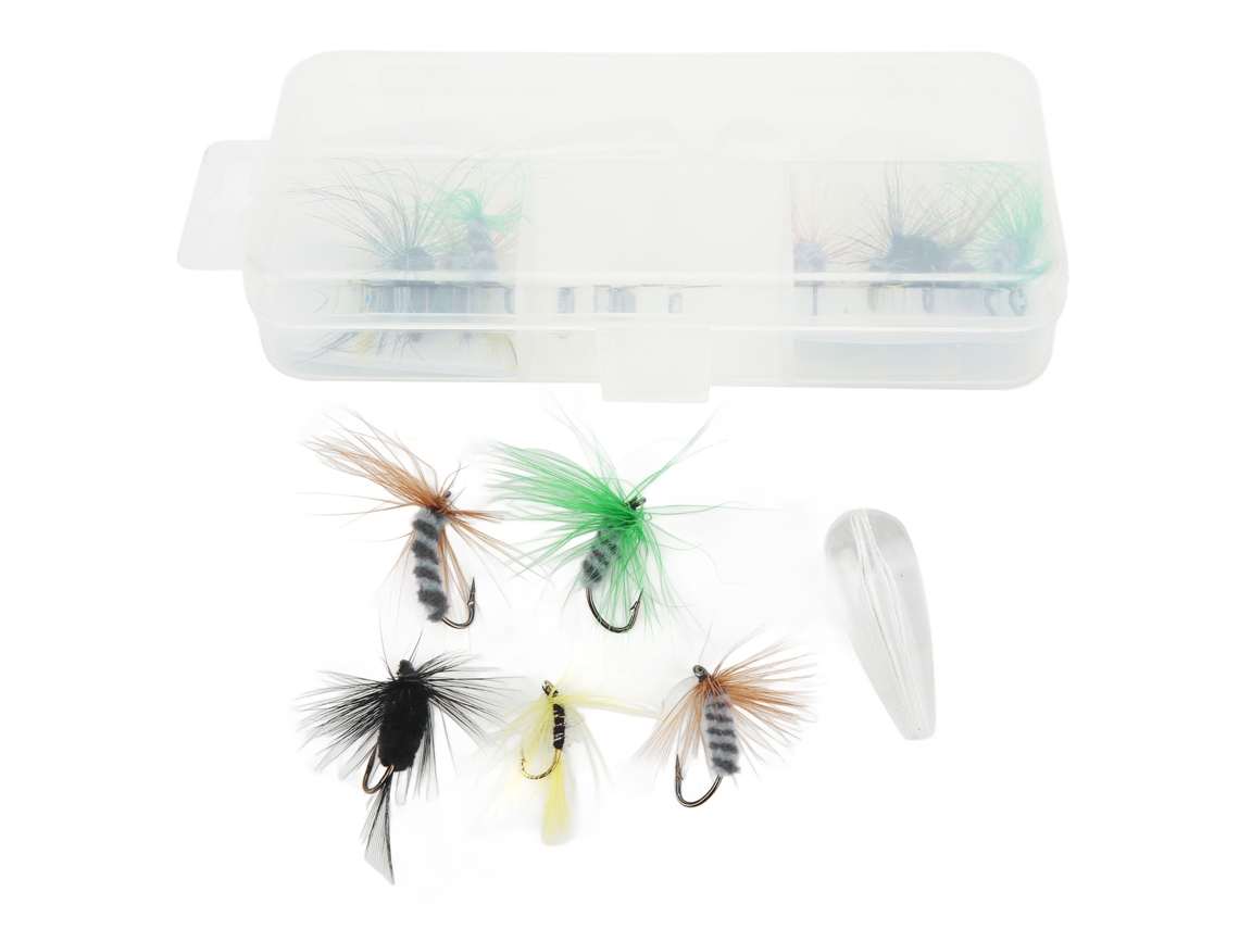 2026rebe-kit De Moscas Para Pesca Con Mosca Con Lanzador, Anzuelo, Giro, Perlas Plásticas Y Caja De Almacenamiento