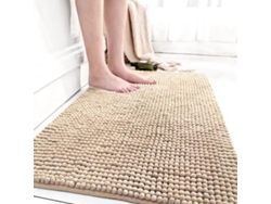 Alfombra De Baño De Fibra (albaricoque), Antideslizante, Absorbente, Lavable A Máquina, De Terciopelo De Secado Rápido.