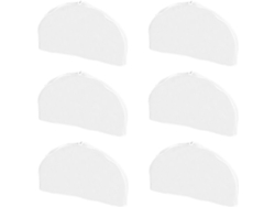 Bolsas Hombro Plástico Transparente 6 Piezas Lavables Prueba Polvo Pantalones Almacenamiento Práctico Hogar